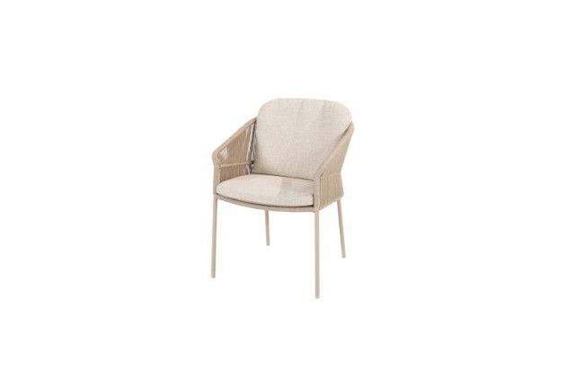 Taste by 4 Seasons Outdoor Florence dining set met Sarah eettafel rond Ø 120cm Latte