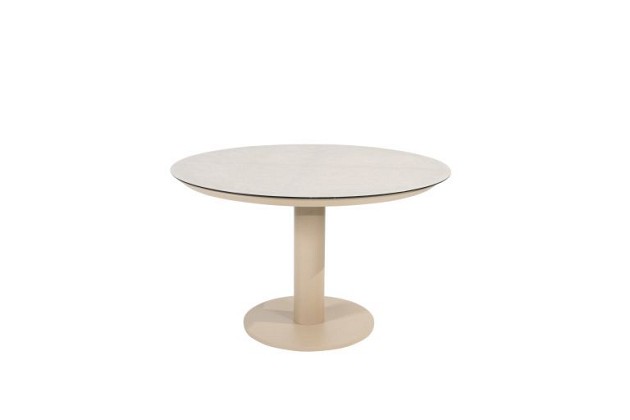 Taste by 4 Seasons Outdoor Florence dining set met Sarah eettafel rond Ø 120cm Latte