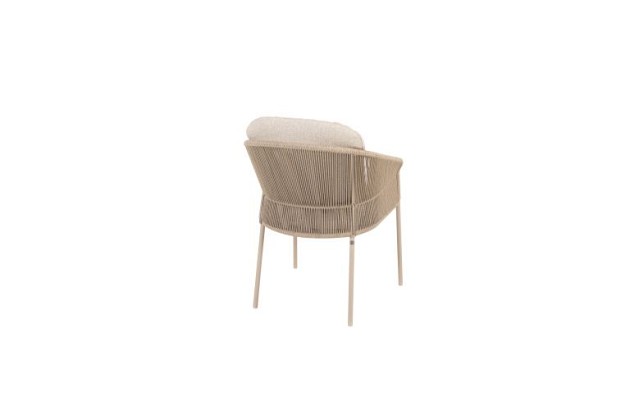 Taste by 4 Seasons Outdoor Florence dining set met Sarah eettafel rond Ø 120cm Latte