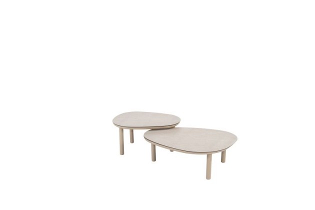Taste by 4 Seasons Outdoor Florence loungebank hoek Latte met Monroe tafels