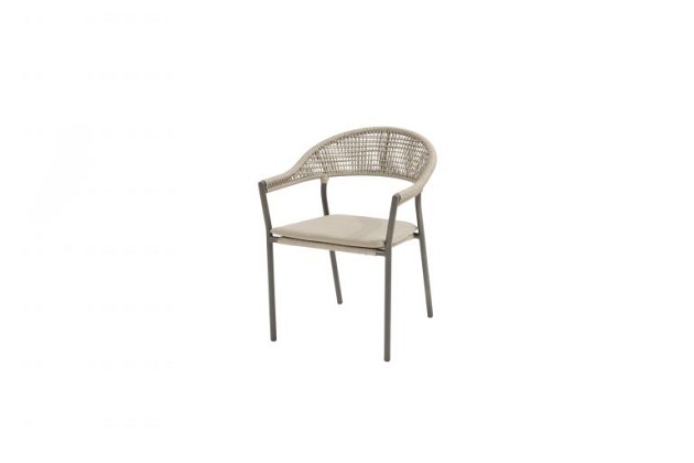 Taste by 4 Seasons Outdoor Sienna dining set met Sarah eettafel rond Ø 120cm Terre