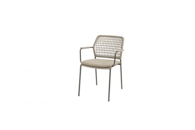 Taste by 4 Seasons Outdoor Barista dining set met Sarah eettafel rond Ø 120cm Terre