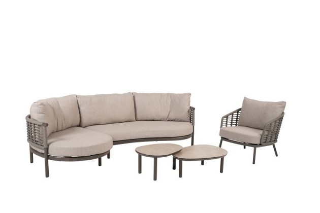 Taste by 4 Seasons Outdoor Puglia loungeset met Monroe loungetafels Terre