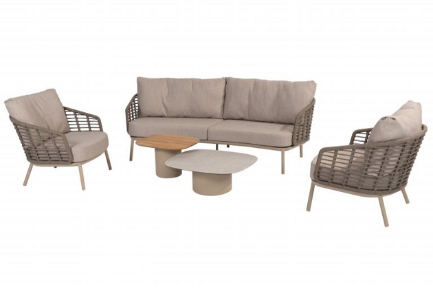 Puglia loungeset met Demi loungetafels Latte | Taste 4SO