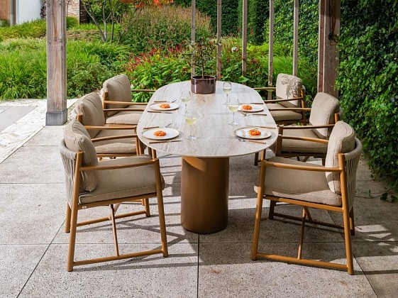 Colorado eettafel ovaal Amber 204x105cm | 4 Seasons Outdoor
