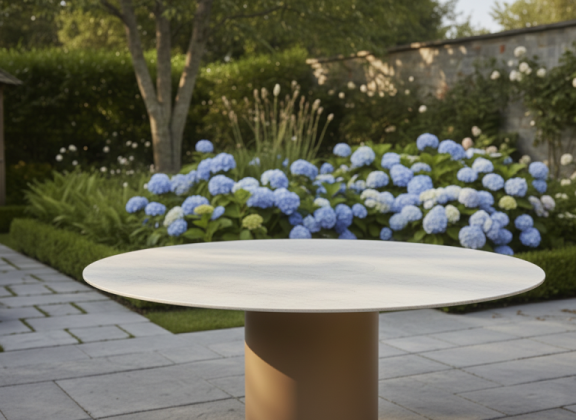 4 Seasons Outdoor Colorado eettafel rond Amber Ø 160cm