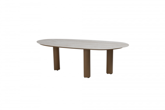 Taste by 4 Seasons Outdoor Estate eettafel organische vorm met keramisch blad Amber 240x110cm