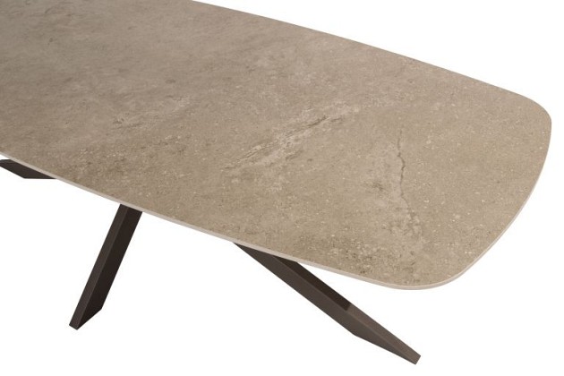 Taste by 4 Seasons Outdoor Prado eettafel ovaal keramisch blad Terre 240x105cm