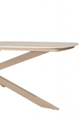 Taste by 4 Seasons Outdoor Prado eettafel ovaal keramisch blad Latte 240x105cm