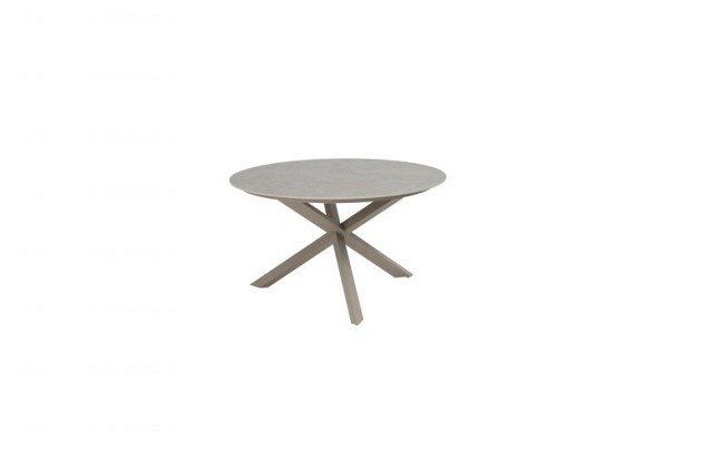 Taste by 4 Seasons Outdoor Prado eettafel rond keramisch blad Latte Ø 130cm