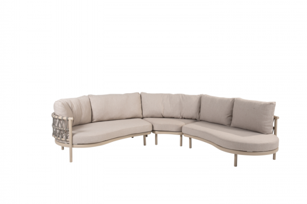 Taste by 4 Seasons Outdoor Piacenza organische hoek loungebank Latte