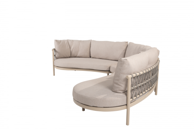 Taste by 4 Seasons Outdoor Piacenza organische hoek loungebank Latte