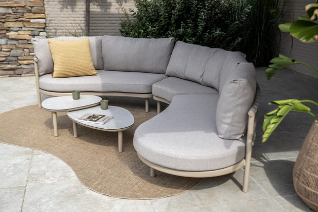 Taste by 4 Seasons Outdoor Piacenza organische hoek loungebank Latte