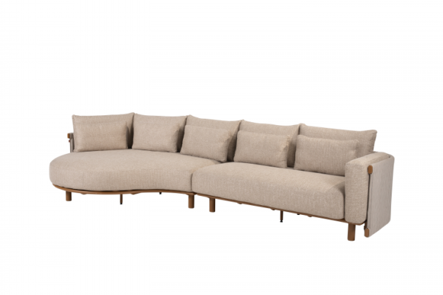 4 Seasons Outdoor Safina loungebank met chaise lounge Amber