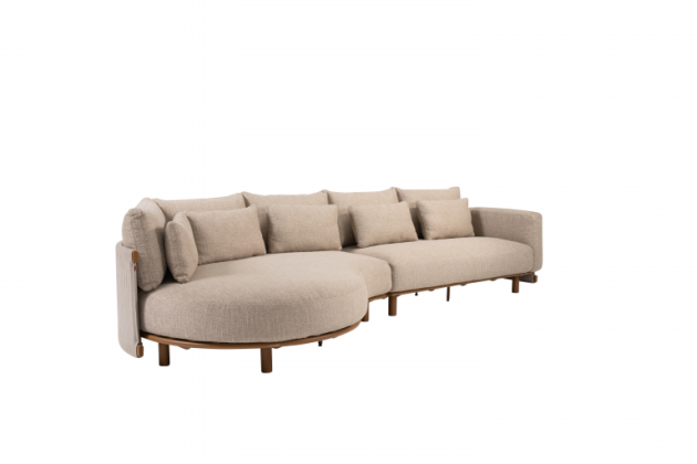 4 Seasons Outdoor Safina loungebank met chaise lounge Amber