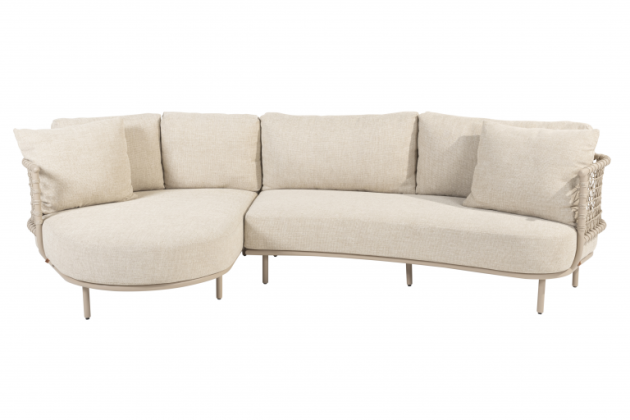 4 Seasons Outdoor Sardinia loungebank met chaise lounge Latte