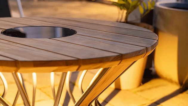 Cosilumia round teak Ø 52 x 60 cm