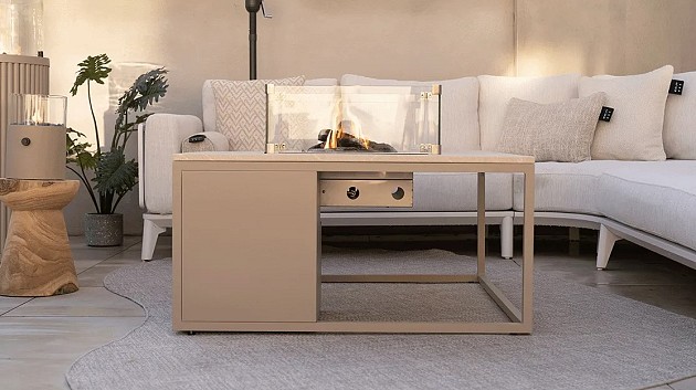 Cosiloft 100 sandy beige frame / stone look top