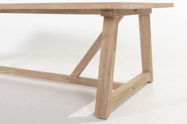 Taste by 4 Seasons Outdoor Noah low dining tafel brushed teak 300 x 100 cm