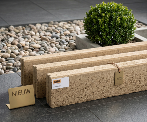 Opsluitband 6x20x100cm zand beige