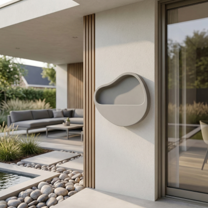 $ Ornamento 400 x 350 x 80 mm (L x B x H) - Gray