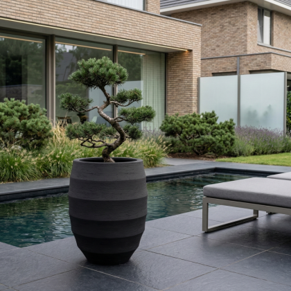 $ Lussuria Lungo 740 x 740 x 920 mm (L x B x H) - diameter Ø545 mm - Dark