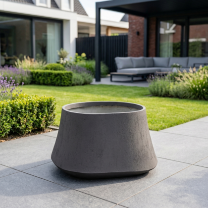 $ Belloro Pot 900 x 600 mm (DIA x H) - Ecru