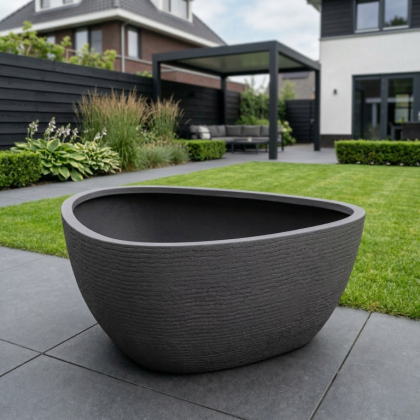 $ Organico Basso 670 x 670 x 300 mm (L x B x H) - diameter Ø480 mm - Zwartbruin