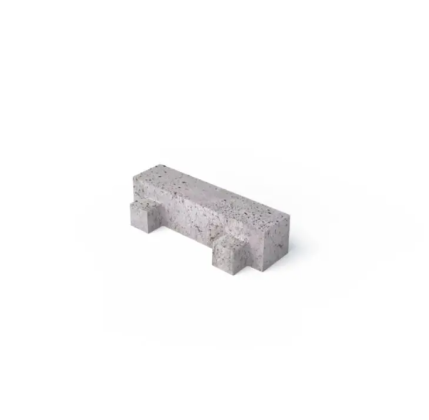 BETONKLINKER 40X10X10 CM MET NOKKEN GRIJS