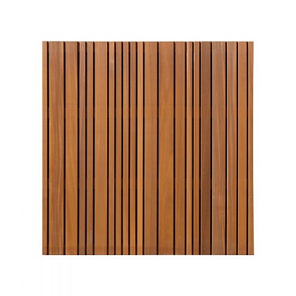 Thermovision Ayous geschaafd lattenscherm variabel, verticaal, 180 x 180 x 3,9 cm, thermisch gemodif
