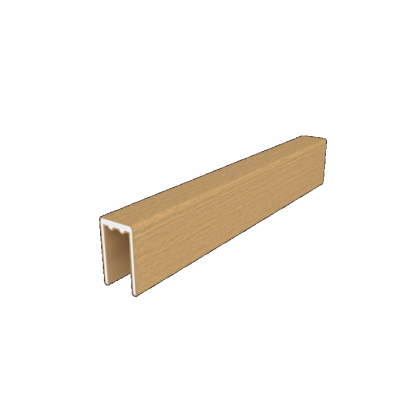 NewTechWood aluminium co-extrusie frameset t.b.v scherm i.c.m betonpalen, Red Cedar