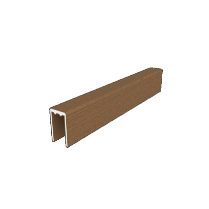 NewTechWood aluminium co-extrusie frameset t.b.v scherm i.c.m betonpalen, Teak