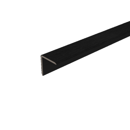 NewTechWood HKC hoekprofiel, 5,5 x 5,5 x 300 cm, Ebony zwart
