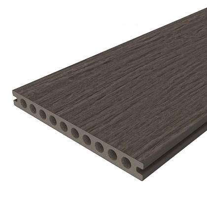 NewTechWood HKC co-extrusie dekdeel old world, holle kamerprofielen, 2,3 x 21 x 400 cm, Aged Wood.