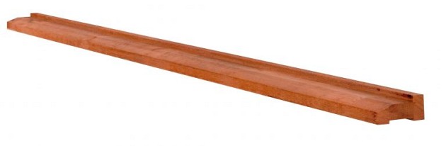 Hardhouten fundamentbalk 4,5 x 8,5 x 300 cm.