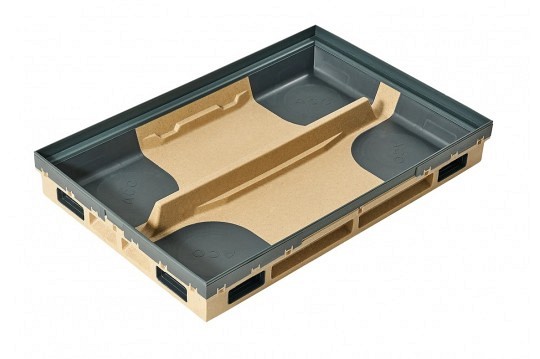 Schoonl onderb 60x60cm, H=8cm Polym bet