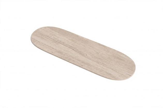 Plancha dienblad travertin ovaal 75 x 25 cm | 4 Seasons Outdoor