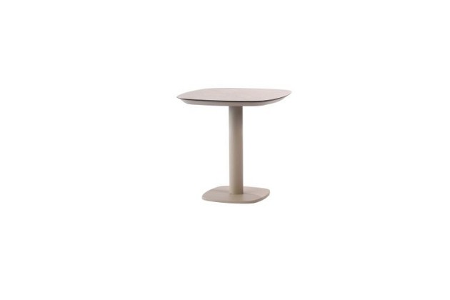Taste by 4 Seasons Outdoor Manolo eettafel linen met printed keramiek top 75 x 75 cm