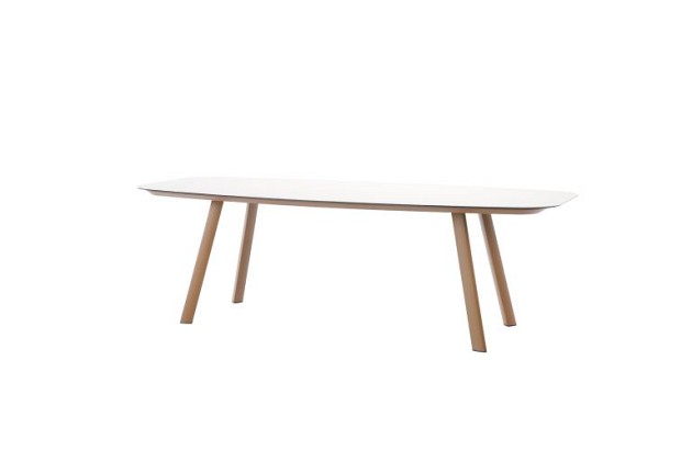 Taste by 4 Seasons Outdoor Manolo eettafel amber met printed keramiek top 240 x 103 cm