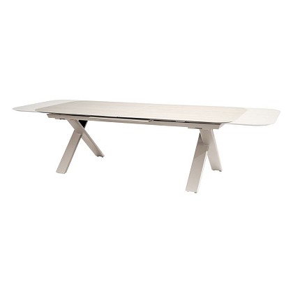 Ravi uitschuifbare tafel linen met keramisch tafelblad 240-310 x 105 cm | Taste 4SO
