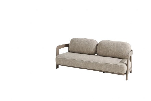 4 Seasons Outdoor Oasis 3-zits lounge bank mocca incl. 3 kussens