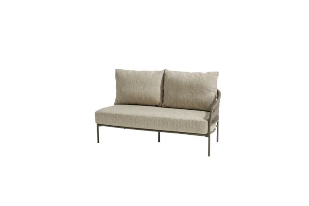 Taste by 4 Seasons Outdoor Campo modulaire 2-zits lounge bank terre, armleuning links incl. 3 kussen
