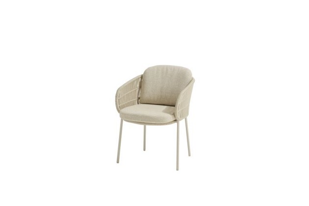 Taste by 4 Seasons Outdoor Forma dining stoel linen incl. 2 kussens