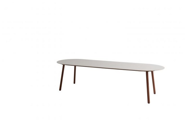 Taste by 4 Seasons Outdoor Alba eettafel spicy met keramisch tafelblad oyster 280 x 100 cm (H 75)