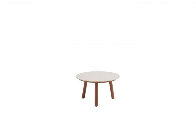 Taste by 4 Seasons Outdoor Salute ronde salontafel spicy met keramisch tafelblad oyster 60 cm Ø (H 3