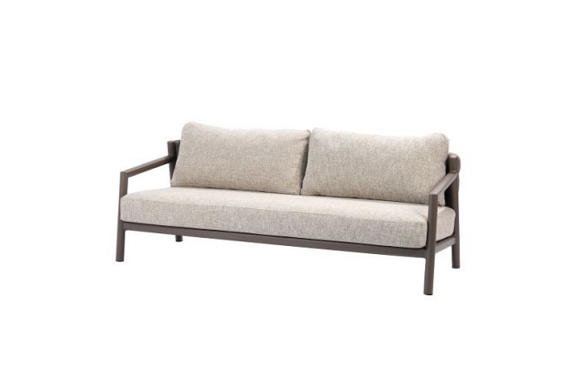 Taste by 4 Seasons Outdoor Solenza loungeset terre: 3-zits lounge bank + 2x lounge stoel