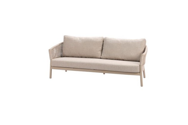 Taste by 4 Seasons Outdoor Virello loungeset latte: 2.5-zits lounge bank + 2x lounge stoel