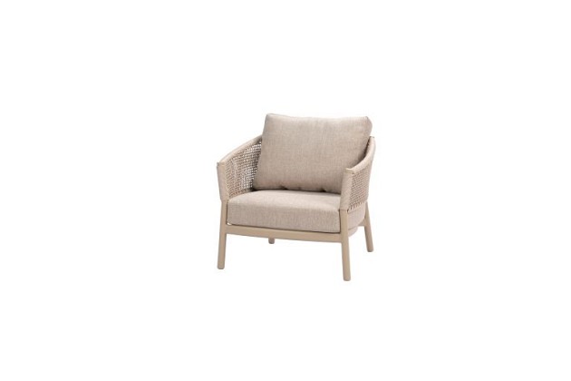 Taste by 4 Seasons Outdoor Virello loungeset latte: 2.5-zits lounge bank + 2x lounge stoel