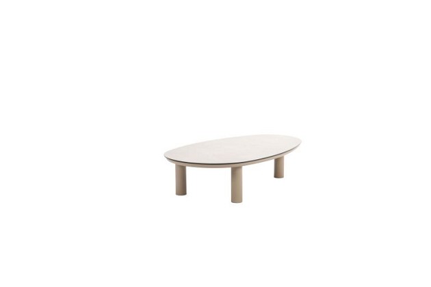 Nina salontafel latte met printed keramiek top 123 x 73 cm (H 31) | Taste 4SO