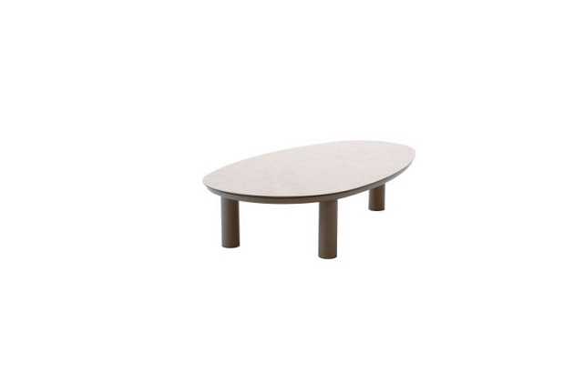 Nina salontafel terre met printed keramiek top 123 x 73 cm (H 31) | Taste 4SO